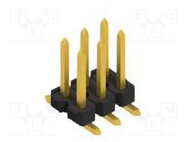 Connector: pin strips; pin header; male; PIN: 6; 2.54mm; SMT; 2x3