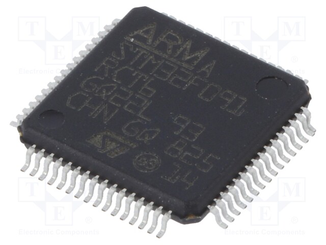 ARM microcontroller; Flash: 256kB; 48MHz; SRAM: 32kB; LQFP64