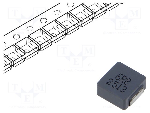 Inductor: wire; SMD; 6.8uH; ±20%; 8.8x8.4x3.8mm