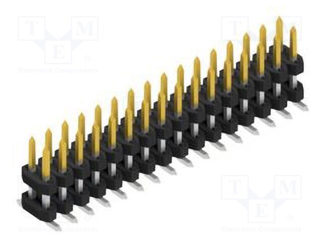 Connector: pin strips; pin header; male; PIN: 32; 2mm; SMT; 2x16