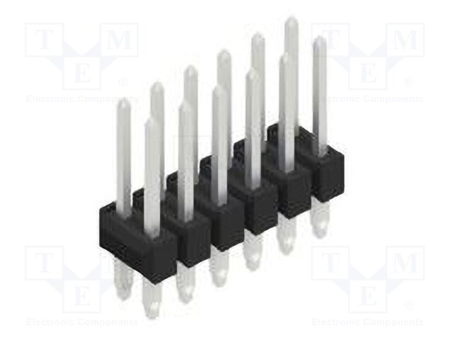 Connector: pin strips; pin header; male; PIN: 12; 2.54mm; THT; 2x6