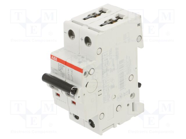 Circuit breaker; 400VAC; 400VDC; Inom: 50A; Poles: 2; Charact: C