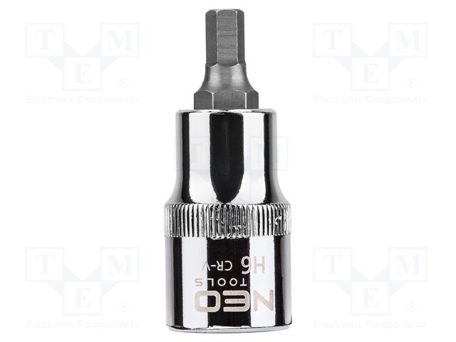 Socket; hex key,socket spanner; HEX 6mm; 1/2"