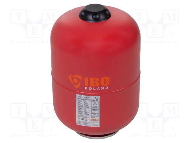 Expansion vessel; BASIC; 0÷100°C; central heating systems; 8l