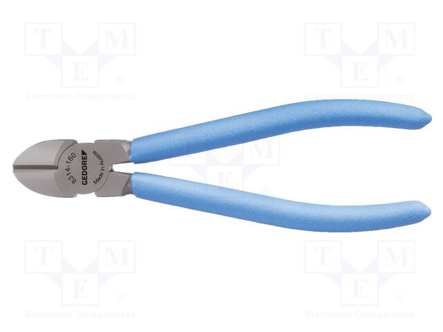 Pliers; side,cutting; induction hardened blades; 160mm