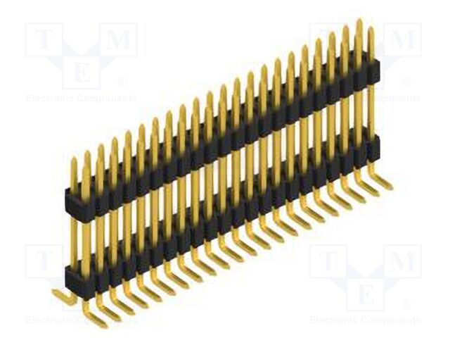 Connector: pin strips; pin header; male; PIN: 44; 1.27mm; SMT; 2x22