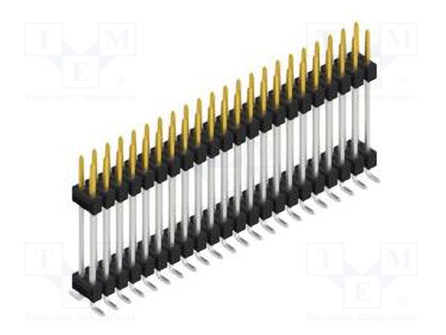 Connector: pin strips; pin header; male; PIN: 44; 2.54mm; SMT; 2x22
