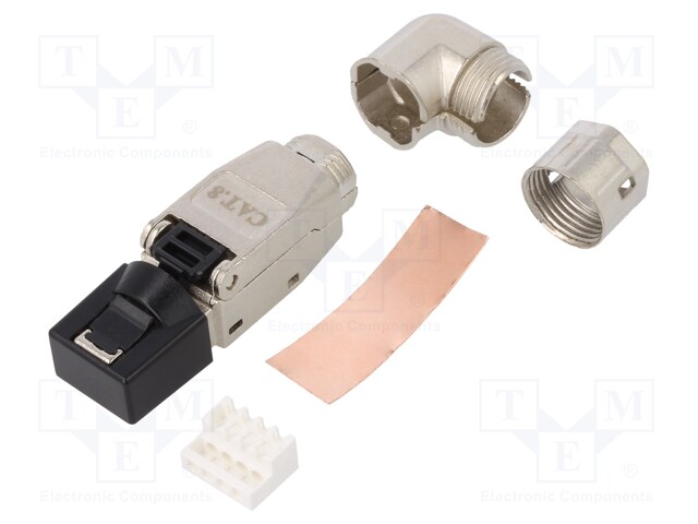 Plug; RJ45; Cat: Cat 8.1; shielded; Layout: 8p8c; 5÷8.5mm; RJ45 plug