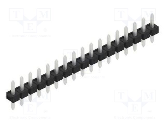 Connector: pin strips; pin header; male; PIN: 17; 2.54mm; THT; 1x17