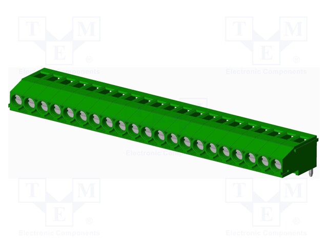 Connector: PCB terminal block; terminal; Plating: tinned; on PCBs