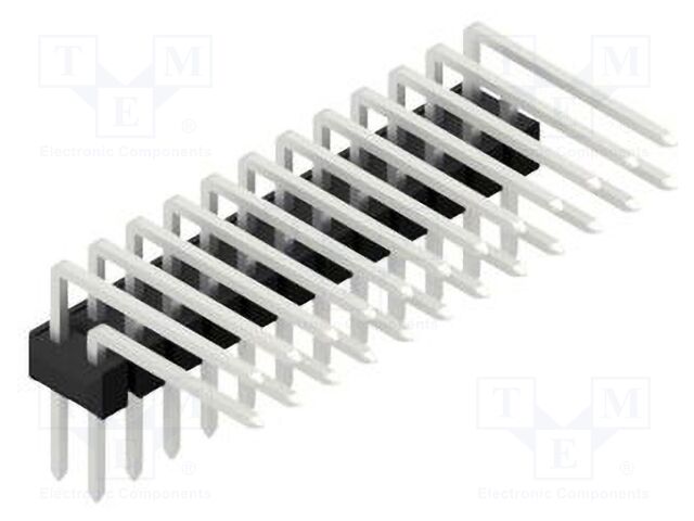 Connector: pin strips; pin header; male; PIN: 24; 2.54mm; THT; 2x12