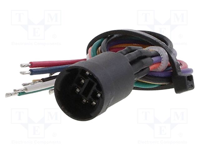 Contact block; Leads: cables; 140mm; PVP; Body dim: Ø14x17.1mm