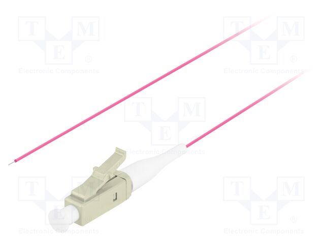 Optic fiber pigtail; OM4; LC/UPC; 2m; Optical fiber: 50/125um