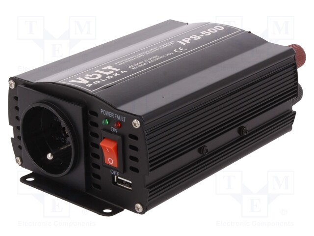 Converter: automotive dc/ac; 350W; Uout: 230VAC; Out: mains 230V