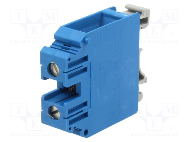 Splice terminal: rail; blue; screw terminal; polyamide; TS32,TS35