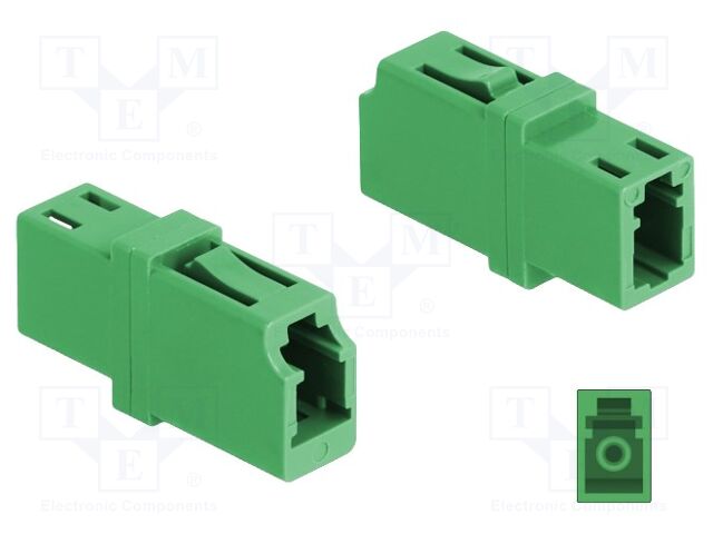 Fiber optic coupler; green; single mode (SM),simplex; -40÷85°C