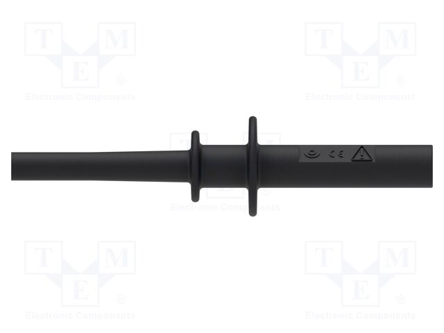 Test lead; 10A; banana plug 4mm,both sides; insulated; Len: 1m