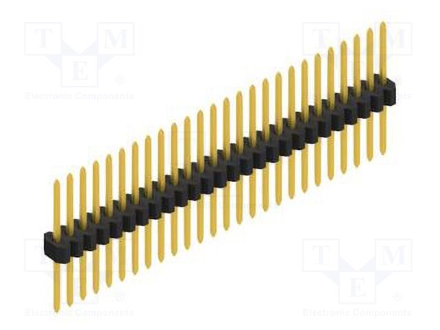 Connector: pin strips; pin header; male; PIN: 26; 1.27mm; THT; 1x26