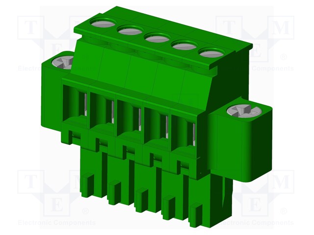 Connector: pluggable terminal block; plug; female; angled 90°