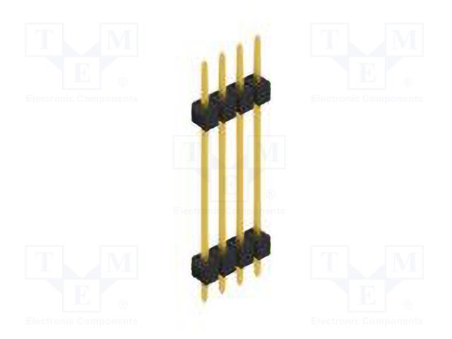 Connector: pin strips; pin header; male; PIN: 4; 2.54mm; THT; 1x4