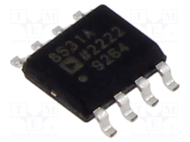 IC: operational amplifier; 3MHz; Ch: 1; SO8; ±1.35÷3VDC,2.7÷6VDC