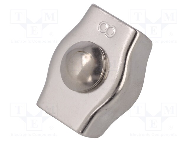 Rope clamp simplex; acid resistant steel A4; for rope
