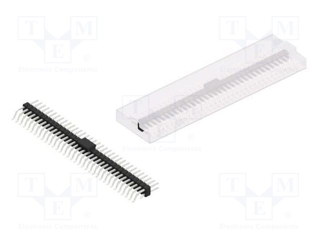 Connector: pin strips; pin header; male; PIN: 68; 2.54mm; SMT; 2x34