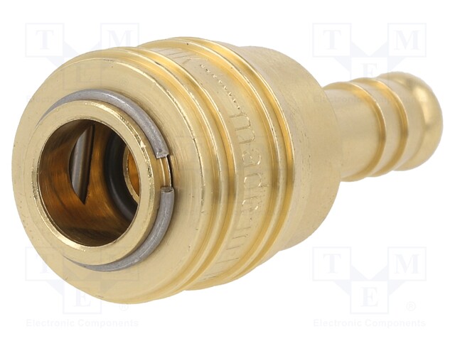 Quick connection coupling; straight; max.35bar; brass; D: 25mm