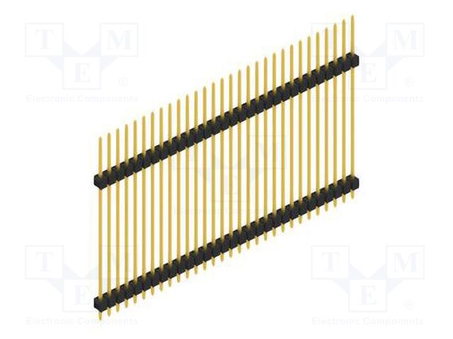 Connector: pin strips; pin header; male; PIN: 30; 2.54mm; THT; 1x30