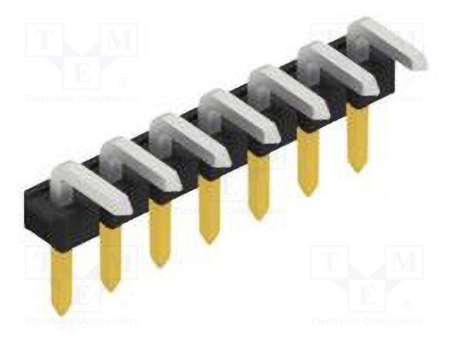 Connector: pin strips; pin header; male; PIN: 7; 2.54mm; THT; 1x7
