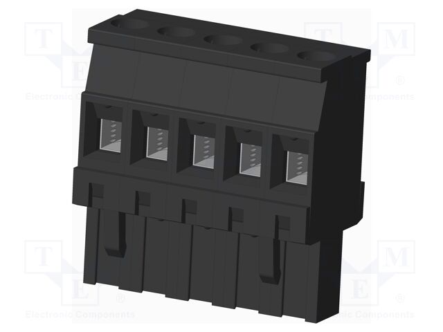 Connector: pluggable terminal block; plug; female; angled 90°