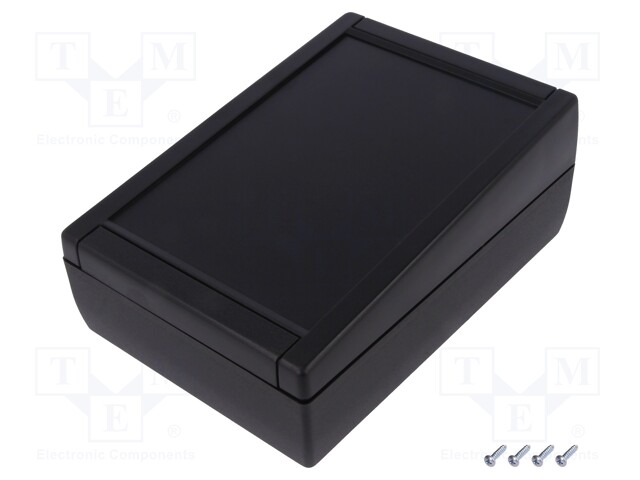 Enclosure: desktop; TEKMAR; X: 133mm; Y: 188mm; Z: 75mm; ABS; black