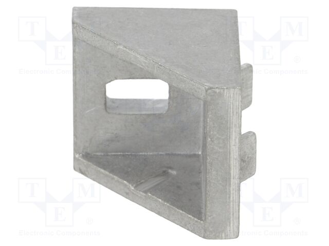Angle bracket; for profiles; Width of the groove: 8mm; W: 28mm