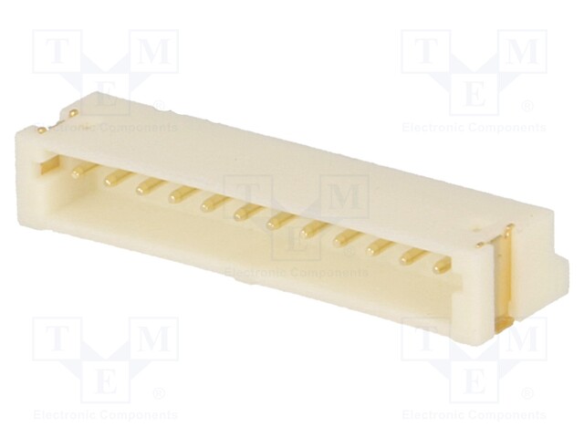 Socket; wire-board; male; 1.5mm; PIN: 12; SMT; 100V; 1A; tinned; 20mΩ