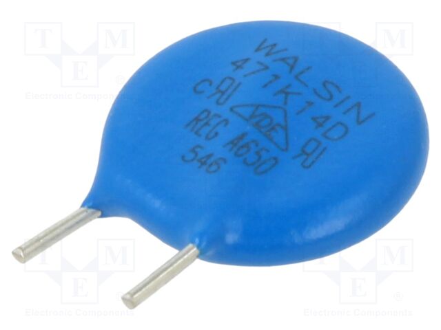 Varistor: metal-oxide; THT; 300VAC; 385VDC; 423V; Ø: 16.5mm; 570pF