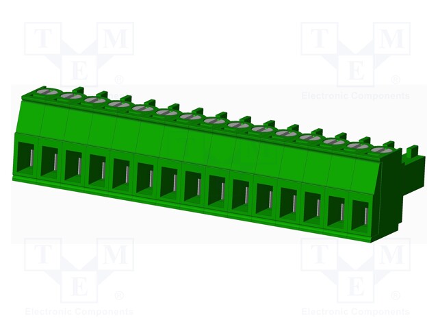 Connector: pluggable terminal block; plug; female; straight; 10A