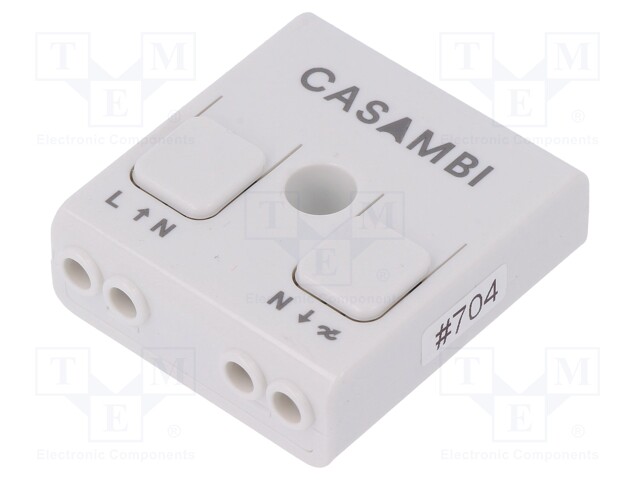 Wireless dimmer; IP20; 85÷240VAC; -20÷45°C; 40.4x36.3x14mm; 0.65A
