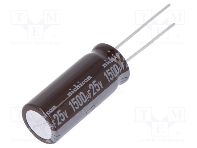 Capacitor: electrolytic; low impedance; THT; 1500uF; 25VDC; ±20%