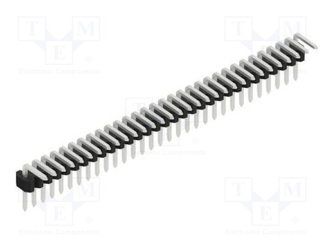 Connector: pin strips; pin header; male; PIN: 31; 1.27mm; THT; 1x31