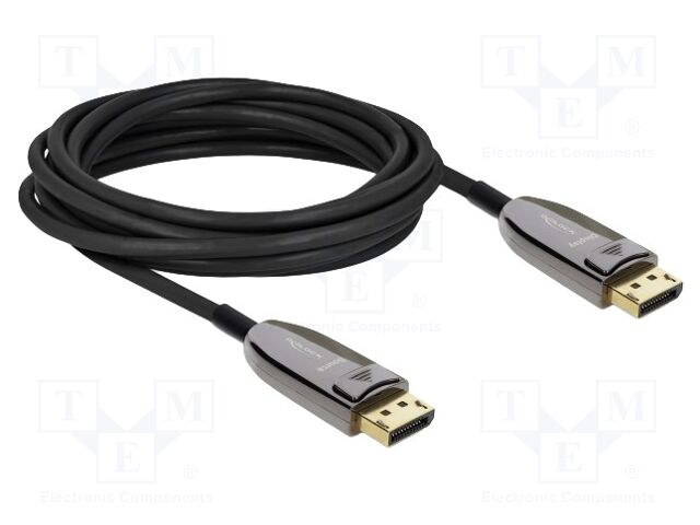 Cable; DisplayPort plug,both sides; TPU; Len: 5m; black; grey