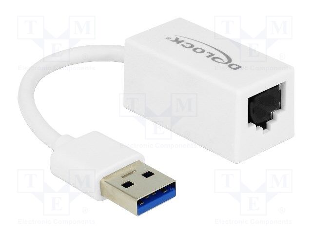 USB to Ethernet adapter; RJ45 socket,USB A plug; USB 3.2 Gen 1