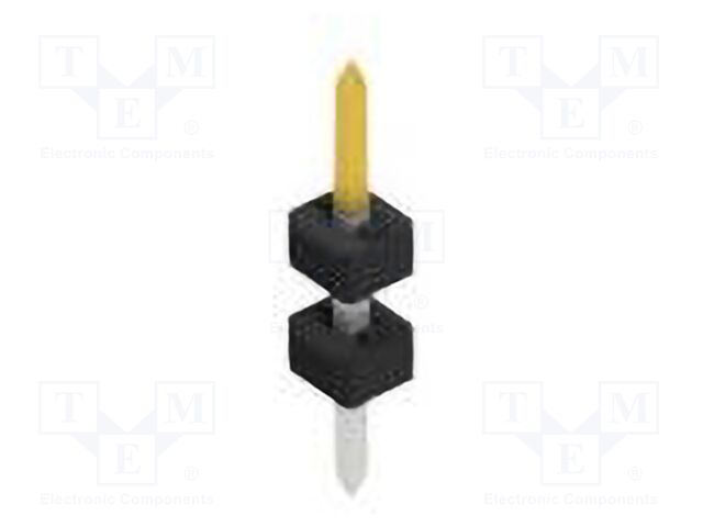 Connector: pin strips; pin header; male; PIN: 1; 2mm; THT; 1x1; 100V