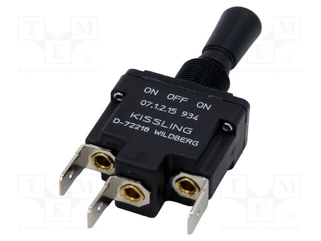 Switch: toggle; Pos: 3; SP3T; ON-OFF-ON; 15A/115VAC; 20A/28VDC