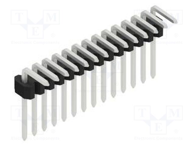 Connector: pin strips; pin header; male; PIN: 14; 1.27mm; THT; 1x14