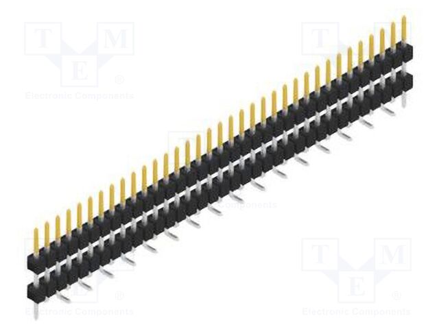 Connector: pin strips; pin header; male; PIN: 35; 2.54mm; SMT; 1x35