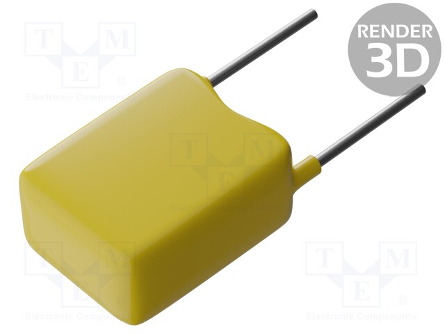 Capacitor: ceramic; MLCC,monolithic; 10nF; 100V; X7R; ±10%; THT