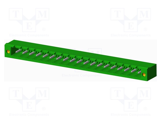 Connector: pluggable terminal block; socket; male; angled 90°