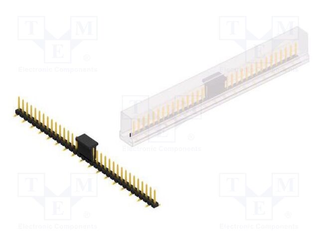 Connector: pin strips; pin header; male; PIN: 34; 2.54mm; SMT; 1x34