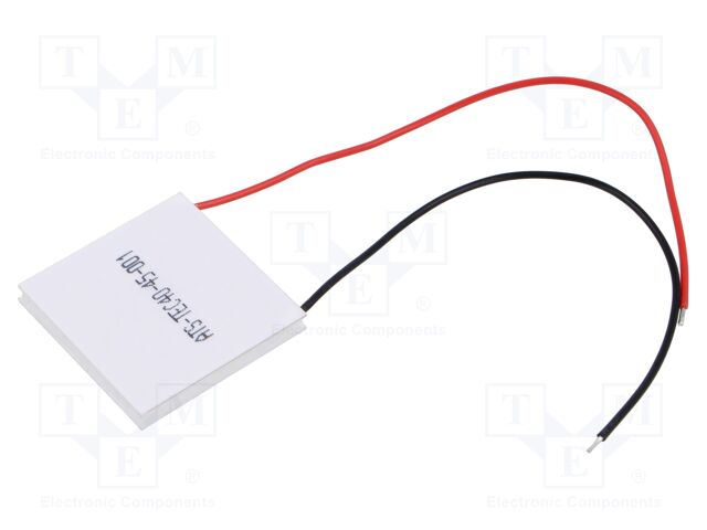 Module: Peltier; 15.4V; 4A; 40x40x4.5mm; 36.8W; Mat: ceramics; 20AWG
