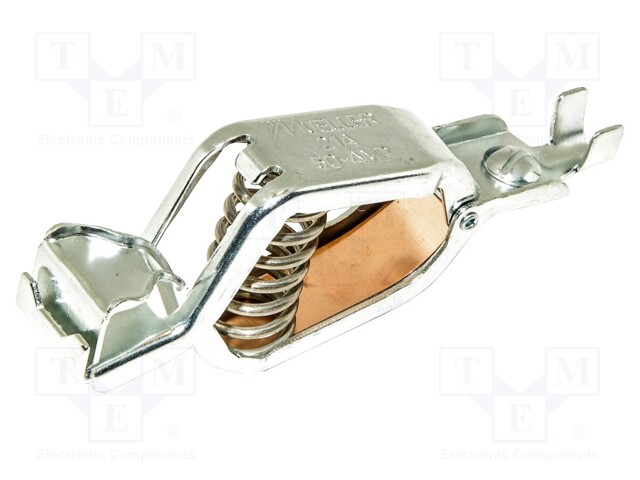 Crocodile clip; 50A; Grip capac: max.27mm; Overall len: 104mm